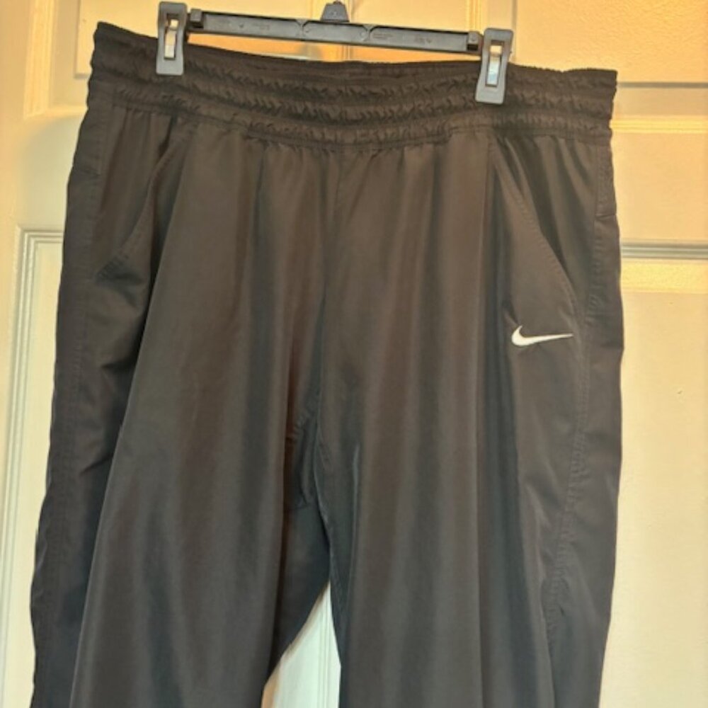 Nike Dri-Fit Men's Black Track Pants Hi Rise EUC XL - Picture 2 of 6